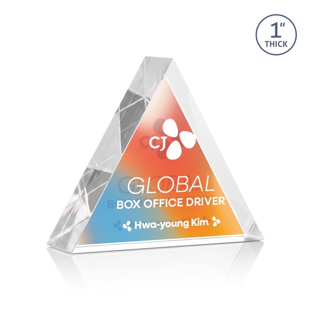 Spartan Triangle VividPrint™ Double Sided Award