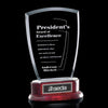 Fraser Jade Crystal Award — Rosewood Base