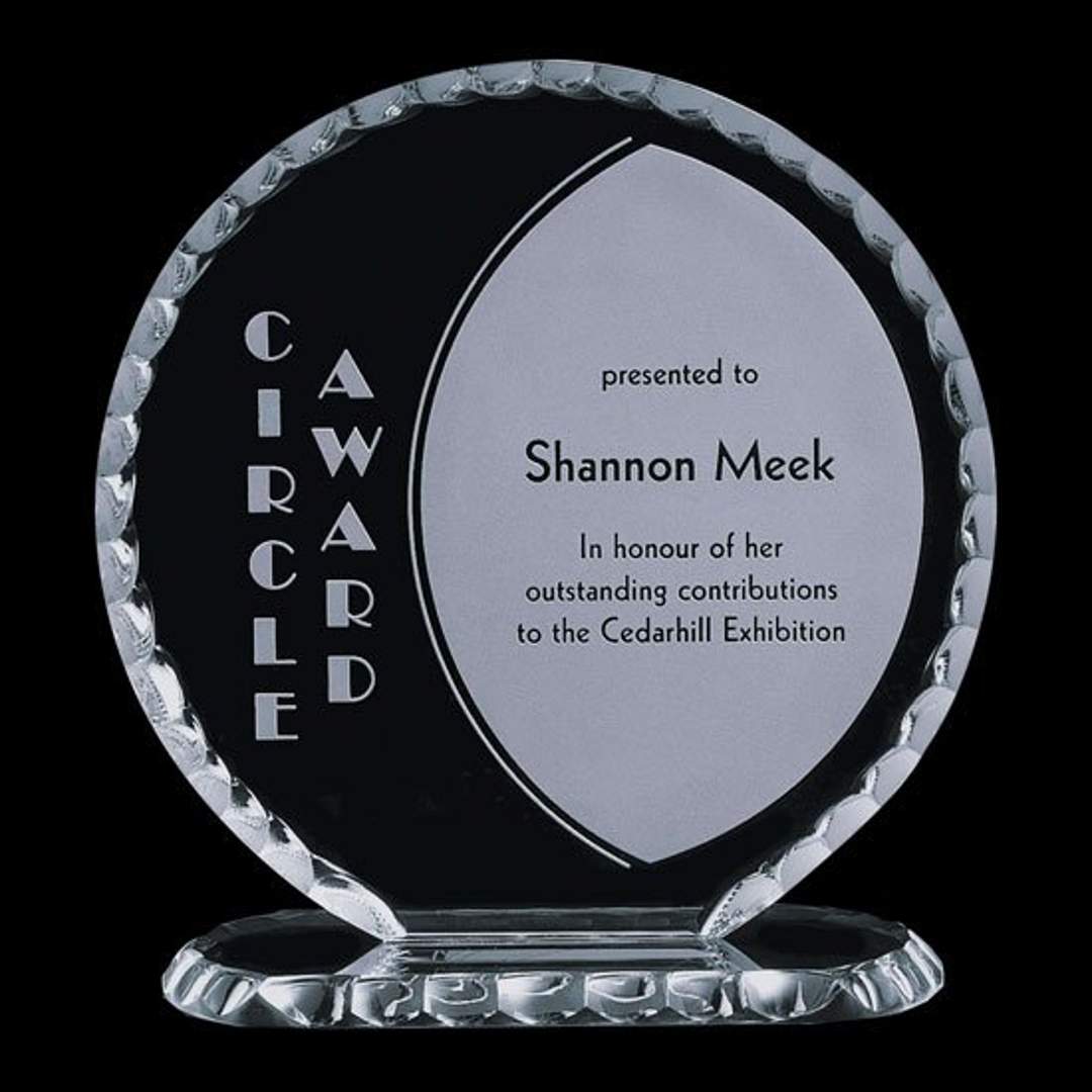Corona Jade Crystal Circle Award