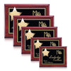 Hollister Plaque - Rosewood/Gold