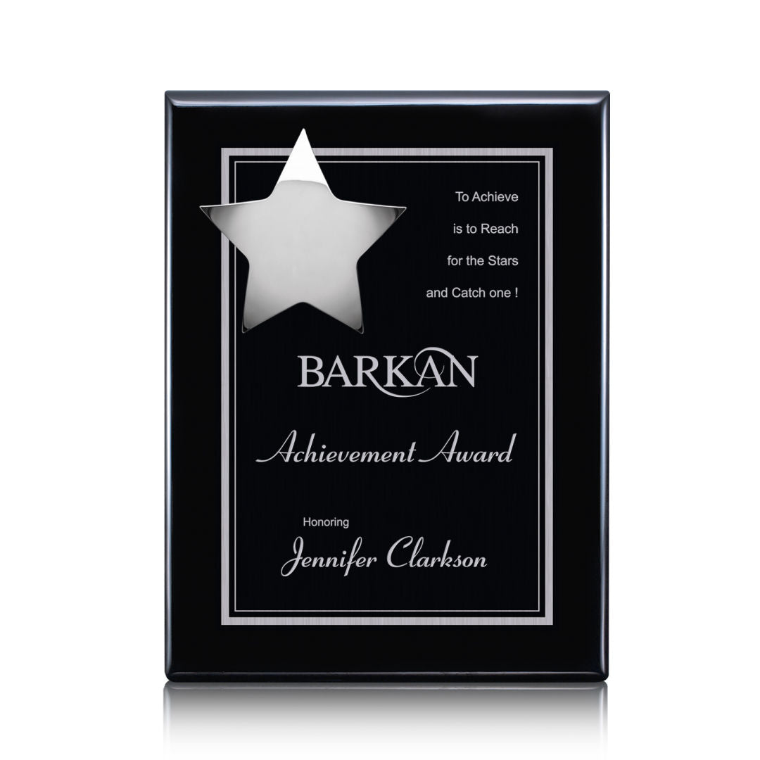 Hollister Plaque - Black/Chrome