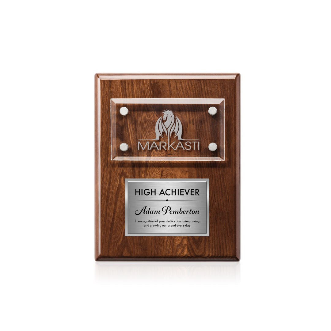 Gossamer Plaque - Walnut/Silver