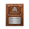 Gossamer Plaque - Walnut/Silver