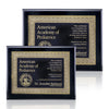 Oakleigh Certificate Plaque - Black Finish
