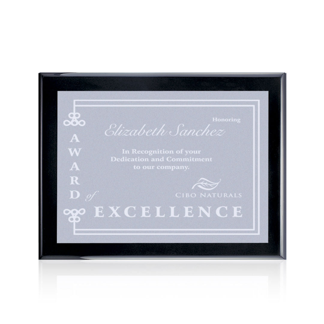 Oakleigh/Warden Plaque - Black Finish