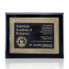 Oakleigh Certificate Plaque - Black Finish