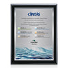 Oakleigh VividPrint™ 3D Plaque - Black/Silver