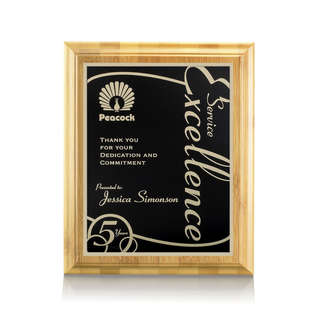 Bamboo/Marietta Plaque - Black