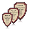 Montague/Everett Plaque - Rosewood/Gold