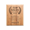 Bamboo Plaque — Laser Engraved with Colorfill