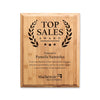 Bamboo Plaque — Laser Engraved with Colorfill