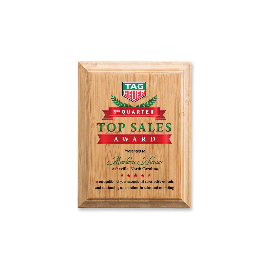 Bamboo VividPrint™ Plaque