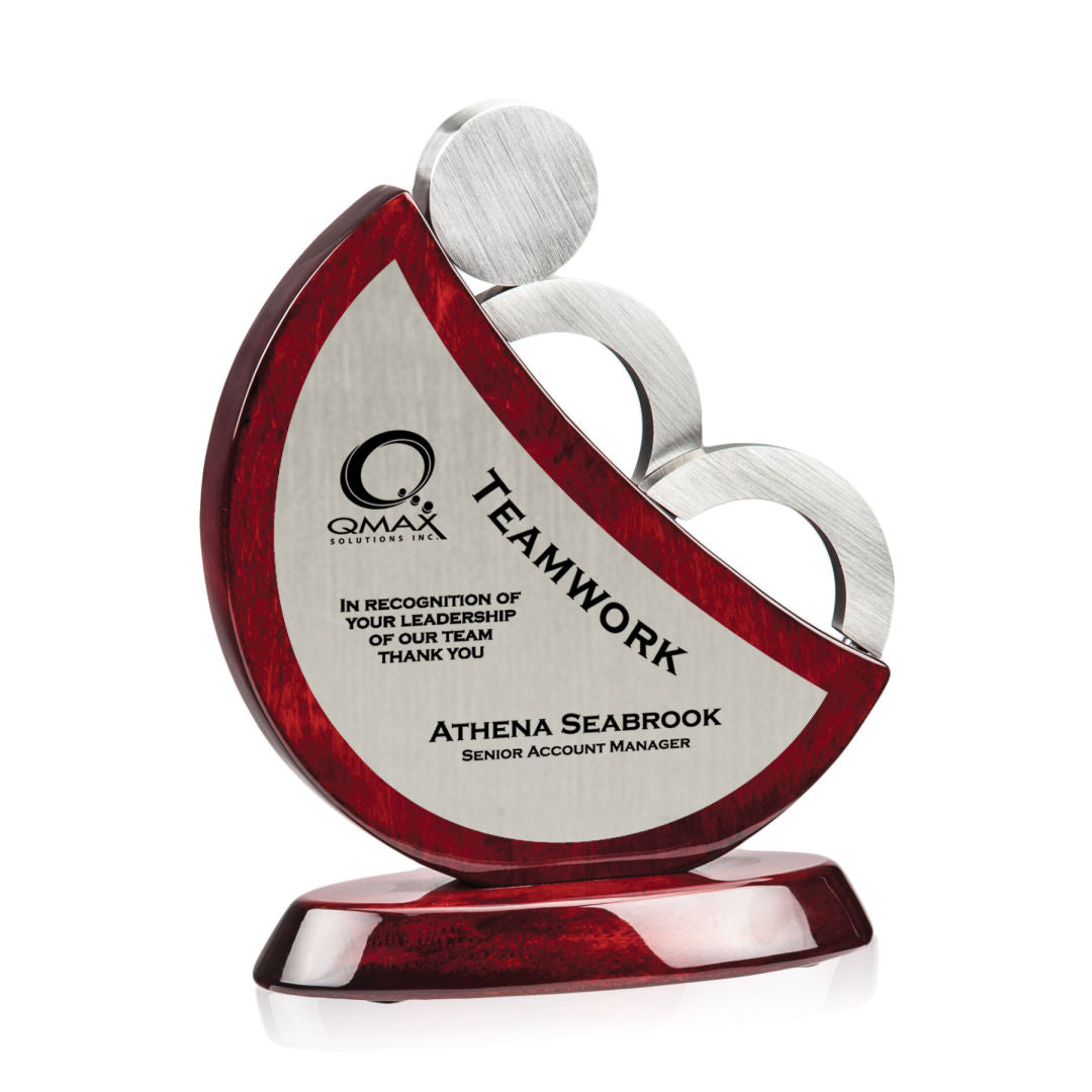 Teamwork Rosewood and Metal Award