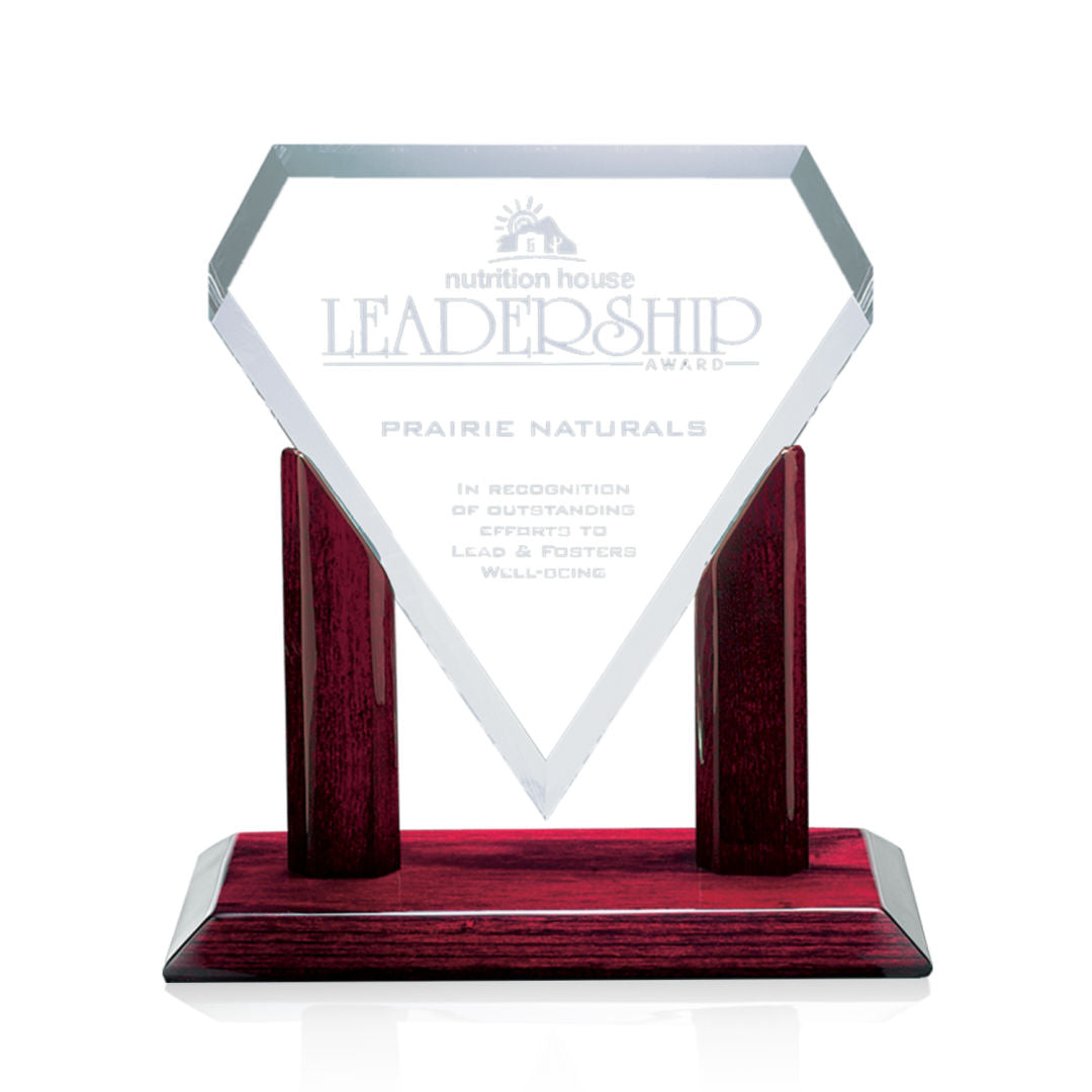Marquise Glass Award — Piano Finish Base