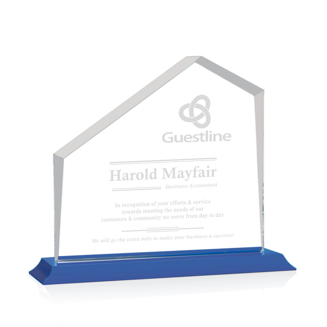 Fairmont Award on Bartlett Base - Blue