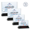 Walkerton VividPrint™ Award - Starfire/Black (Horiz)