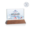 Walkerton VividPrint™ Award - Starfire/Walnut (Horiz)