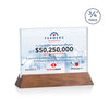 Walkerton VividPrint™ Award - Starfire/Walnut (Horiz)