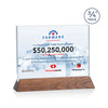 Walkerton VividPrint™ Award - Starfire/Walnut (Horiz)