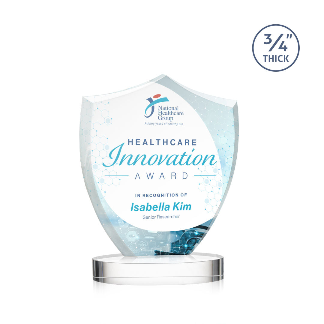 Scudo Shield VividPrint™ Award on Alberton Base