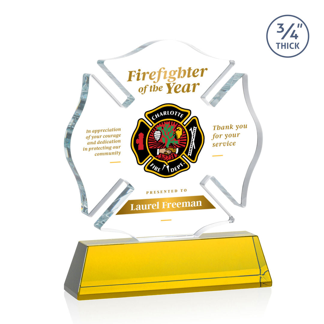 Maltese Cross VividPrint™ Award – Base & Size Options