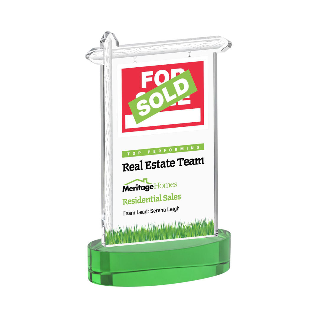 Real Estate VividPrint™ Award on Alberton Base