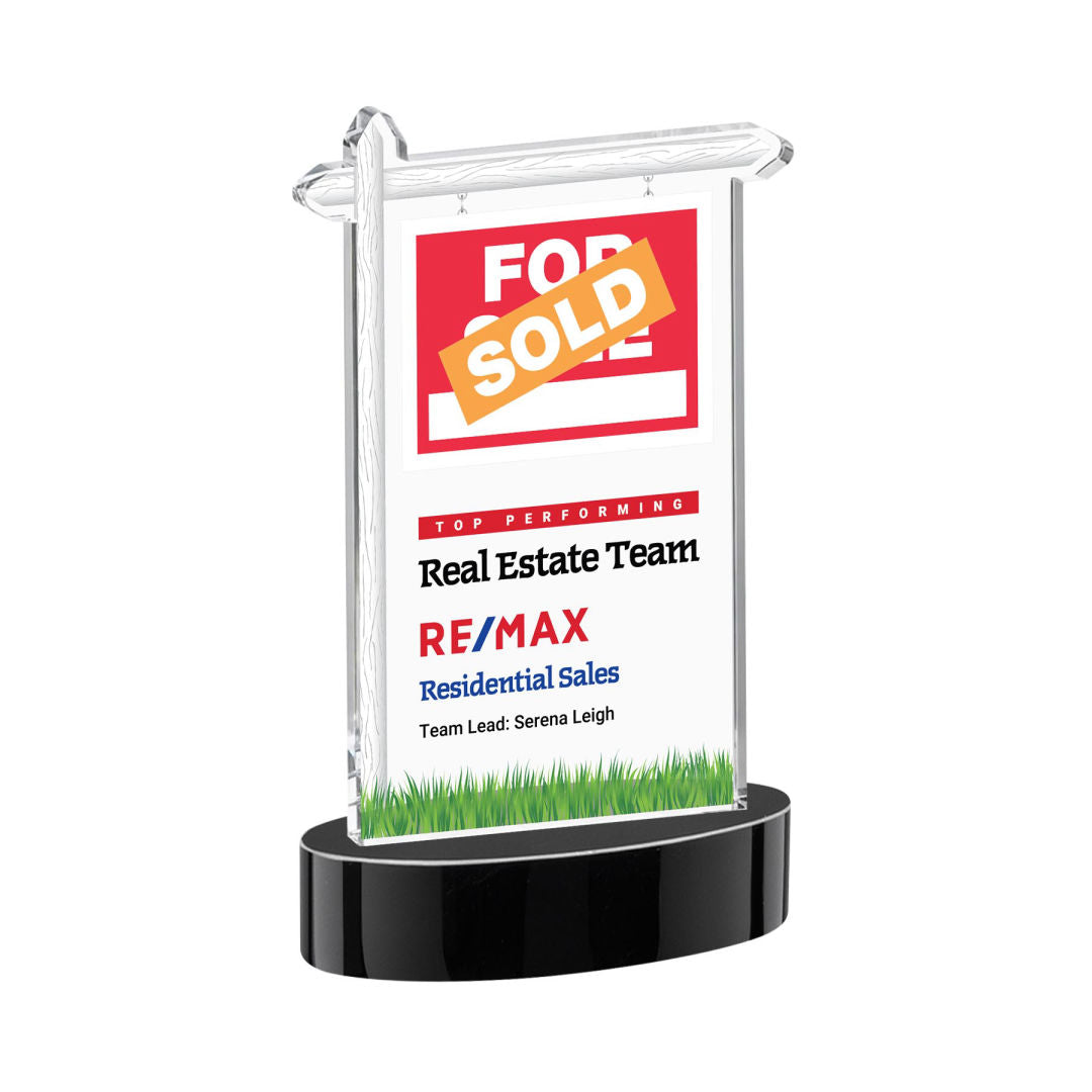 Real Estate VividPrint™ Award on Alberton Base