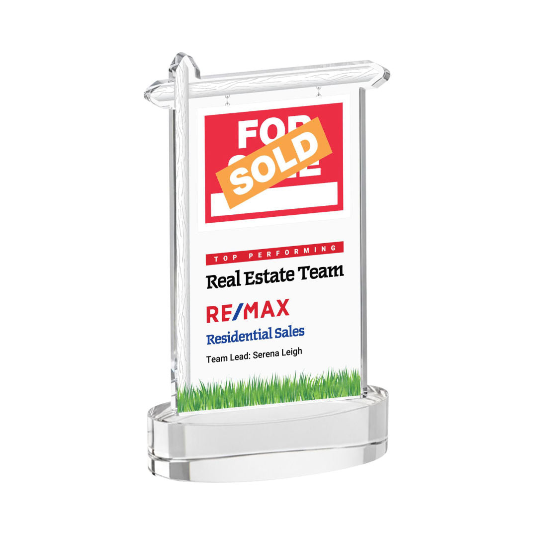 Real Estate VividPrint™ Award on Alberton Base