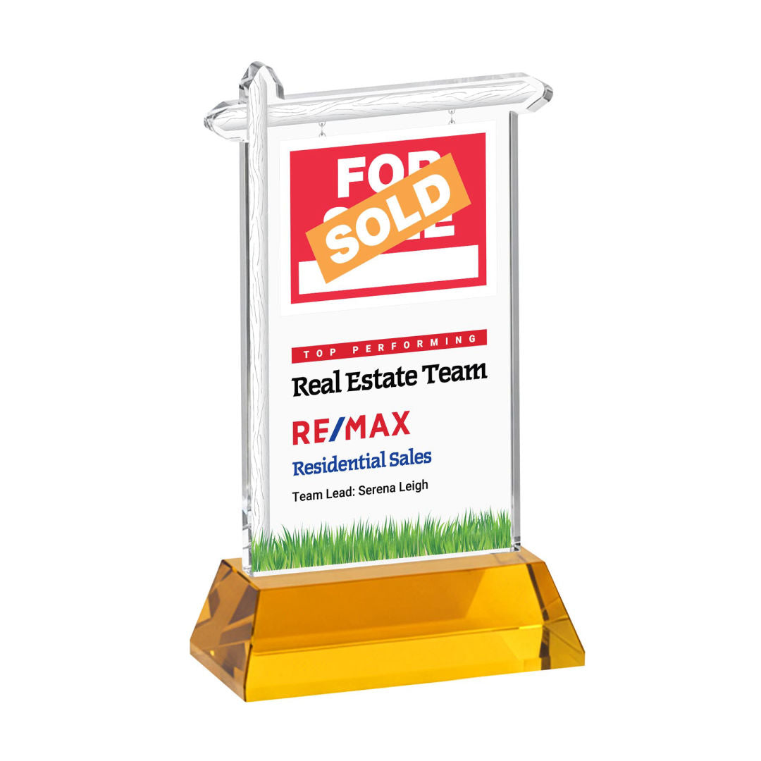 Real Estate VividPrint™ Award on Hartford Base
