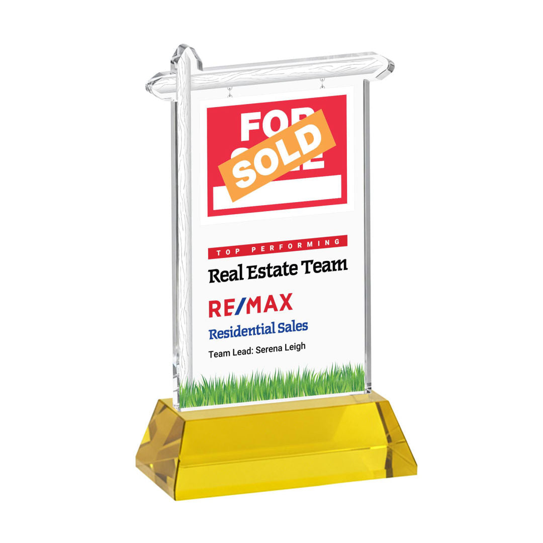 Real Estate VividPrint™ Award on Hartford Base