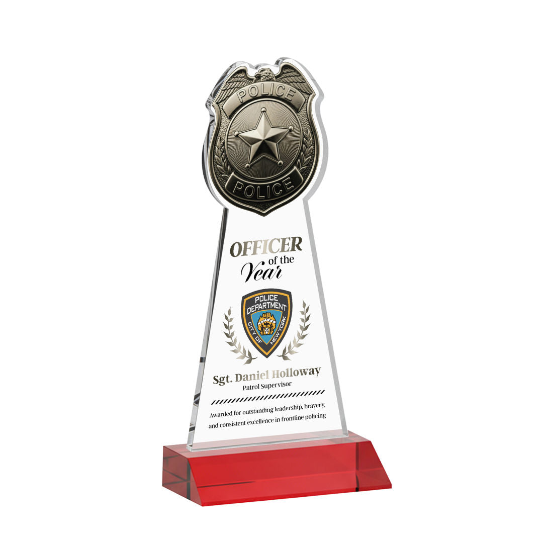 Police Badge VividPrint™ Award