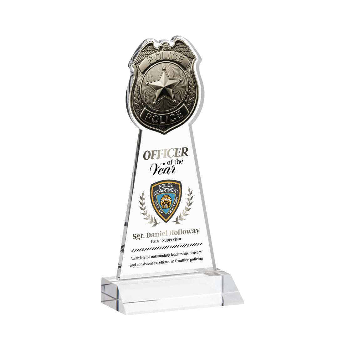 Police Badge VividPrint™ Award