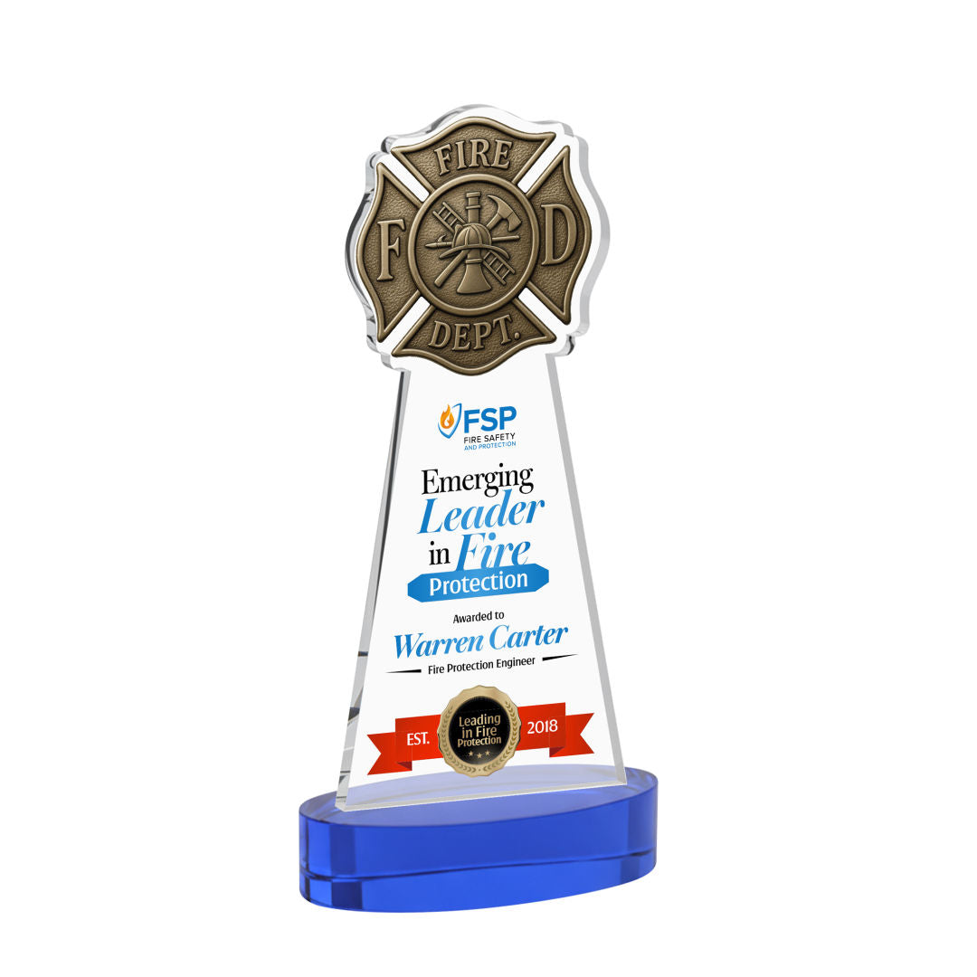 Fire Dept VividPrint™ Award – Base & Size Options