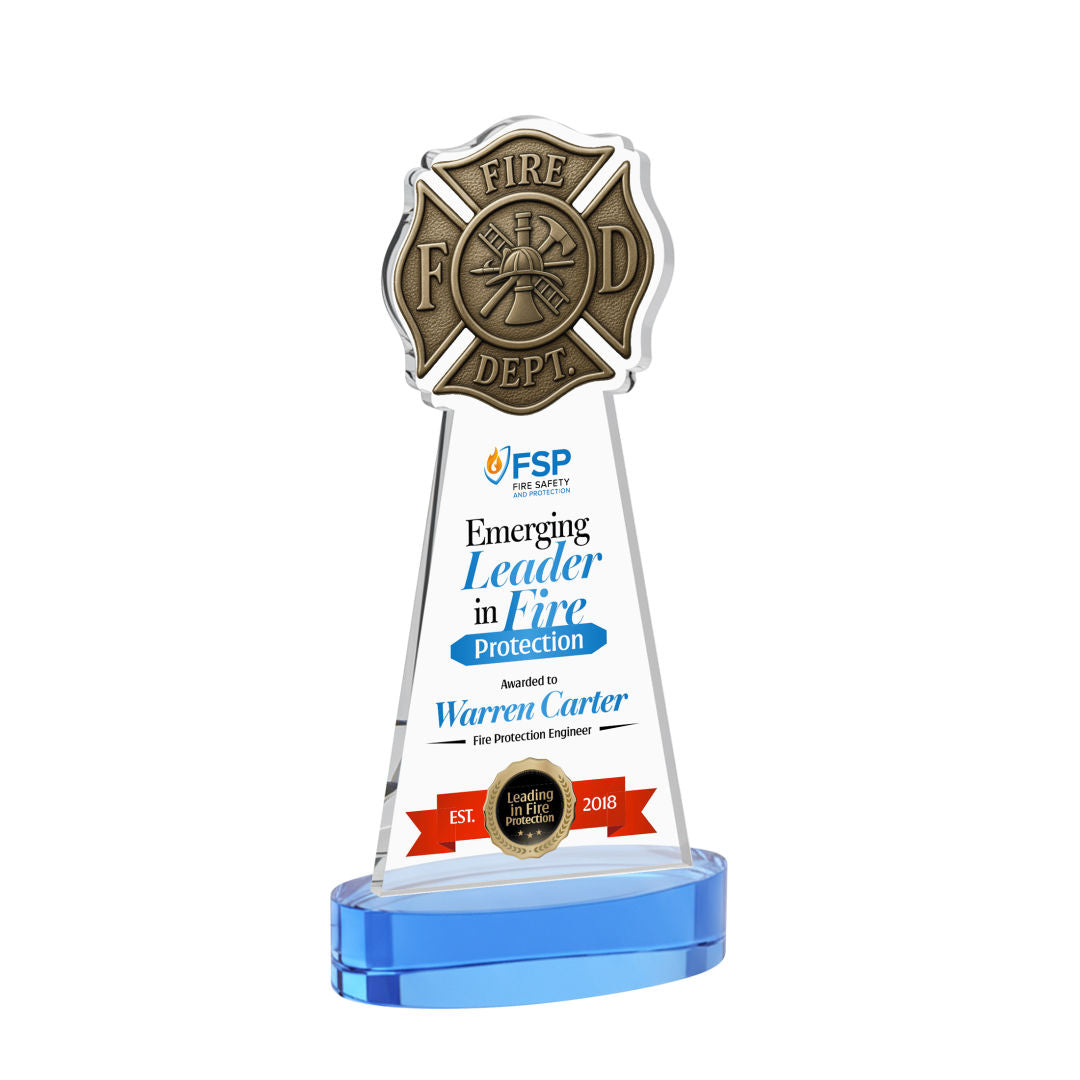 Fire Dept VividPrint™ Award on Alberton Base