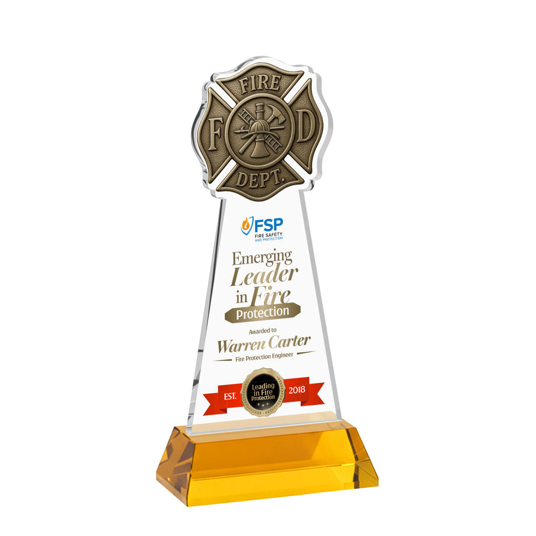 Fire Dept VividPrint™ Award on Hartford Base