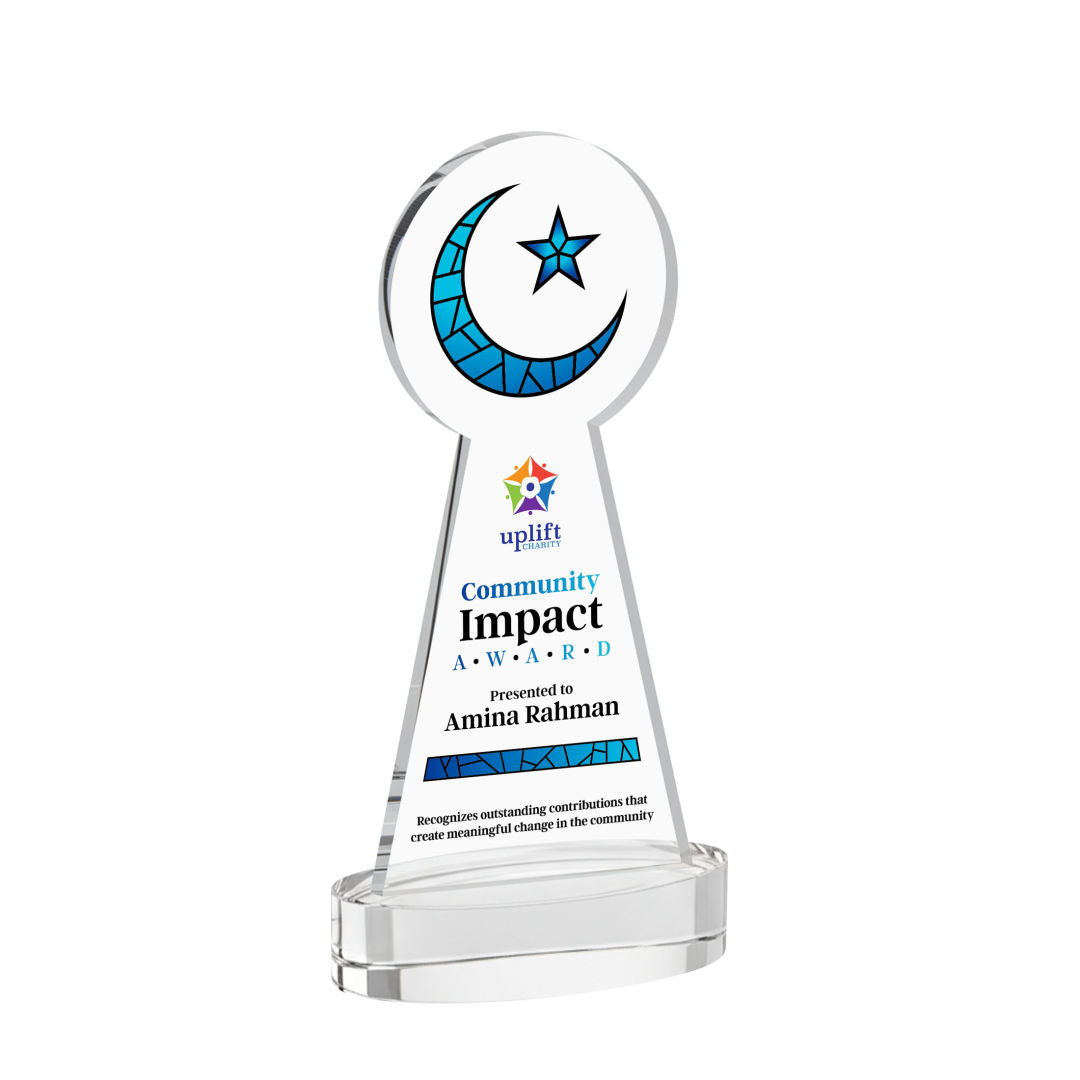 Crescent & Star VividPrint™ Award on Alberton Base