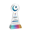 Crescent & Star VividPrint™ Award on Hartford Base-Prismatic