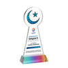 Crescent & Star VividPrint™ Award on Hartford Base-Prismatic