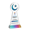 Crescent & Star VividPrint™ Award on Hartford Base-Prismatic