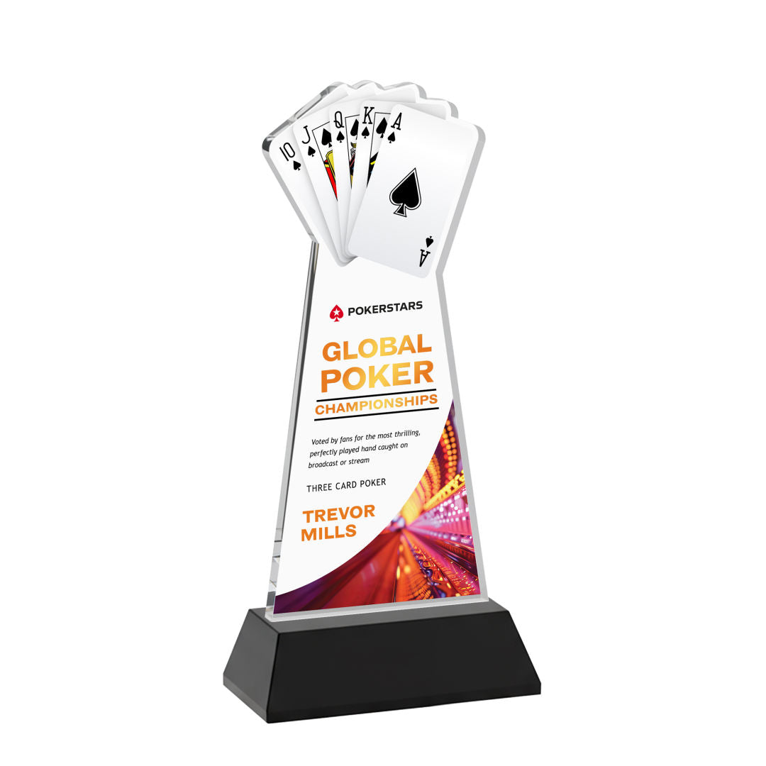 Poker VividPrint™ Award on Hartford Base