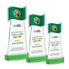 Flag VividPrint™ Award on Alberton Base