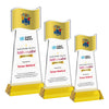 Flag VividPrint™ Award on Hartford Base