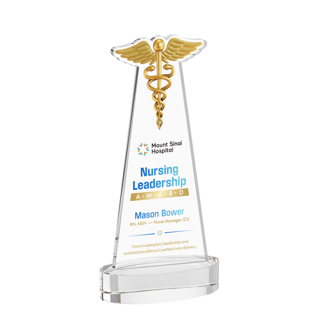 Caduceus VividPrint™ Award on Alberton Base