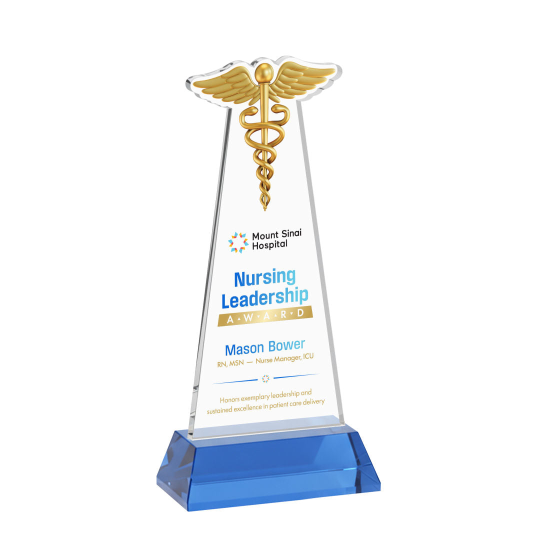 Caduceus VividPrint™ Award – Base & Size Options