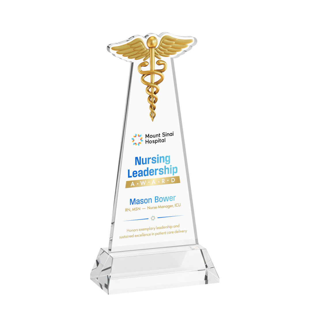 Caduceus VividPrint™ Award on Hartford Base