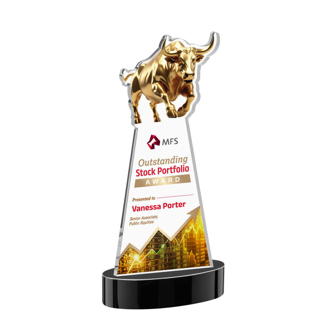 Raging Bull VividPrint™ Award on Alberton Base
