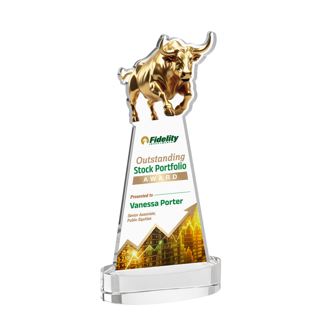 Raging Bull VividPrint™ Award on Alberton Base