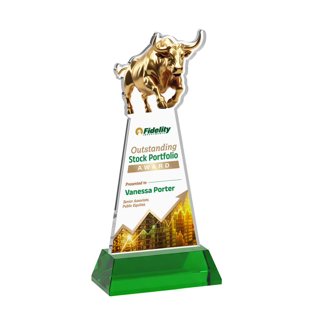 Raging Bull VividPrint™ Award on Hartford Base