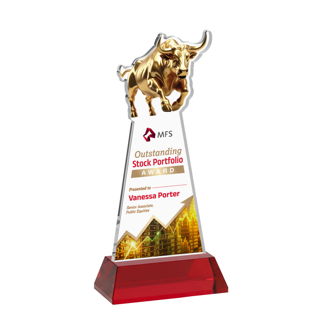 Raging Bull VividPrint™ Award on Hartford Base