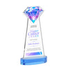 Gemstone  VividPrint™ Award on Alberton Base - Sky Blue